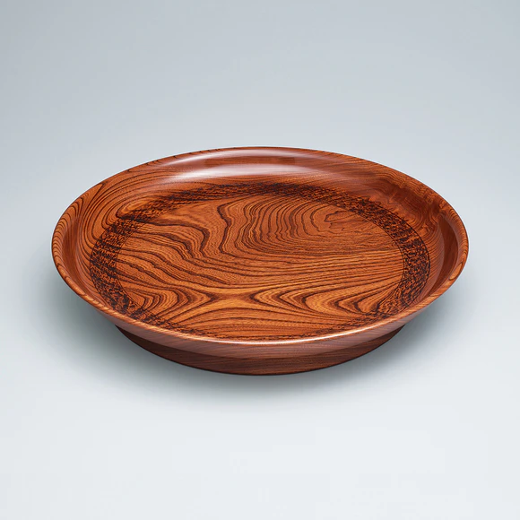 Dish of zelkova wood