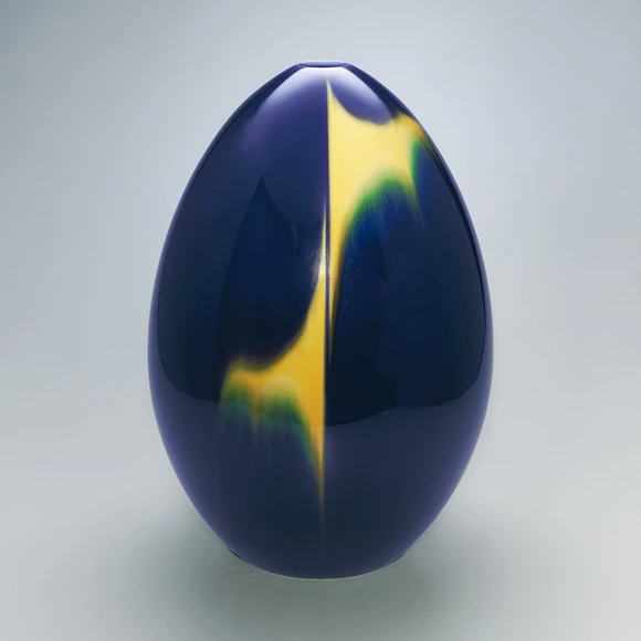 Jar with colored glaze decoration  “Light”