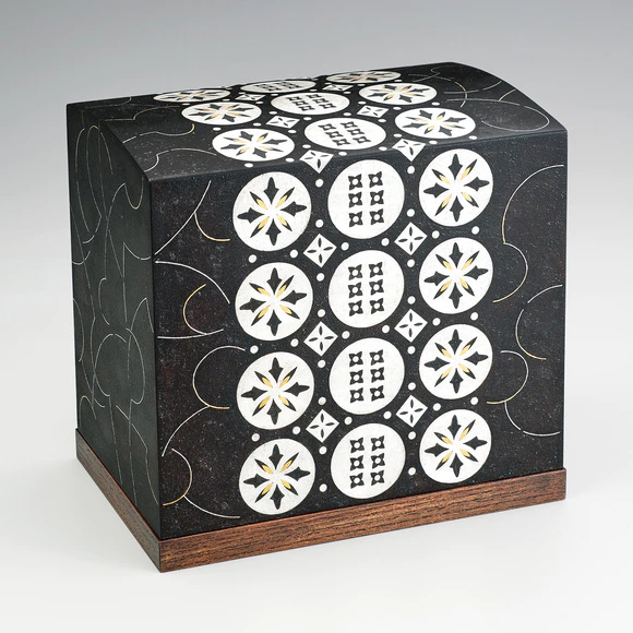 布目象嵌華文鉄合子(市川 正美)｜ギャラリージャパン