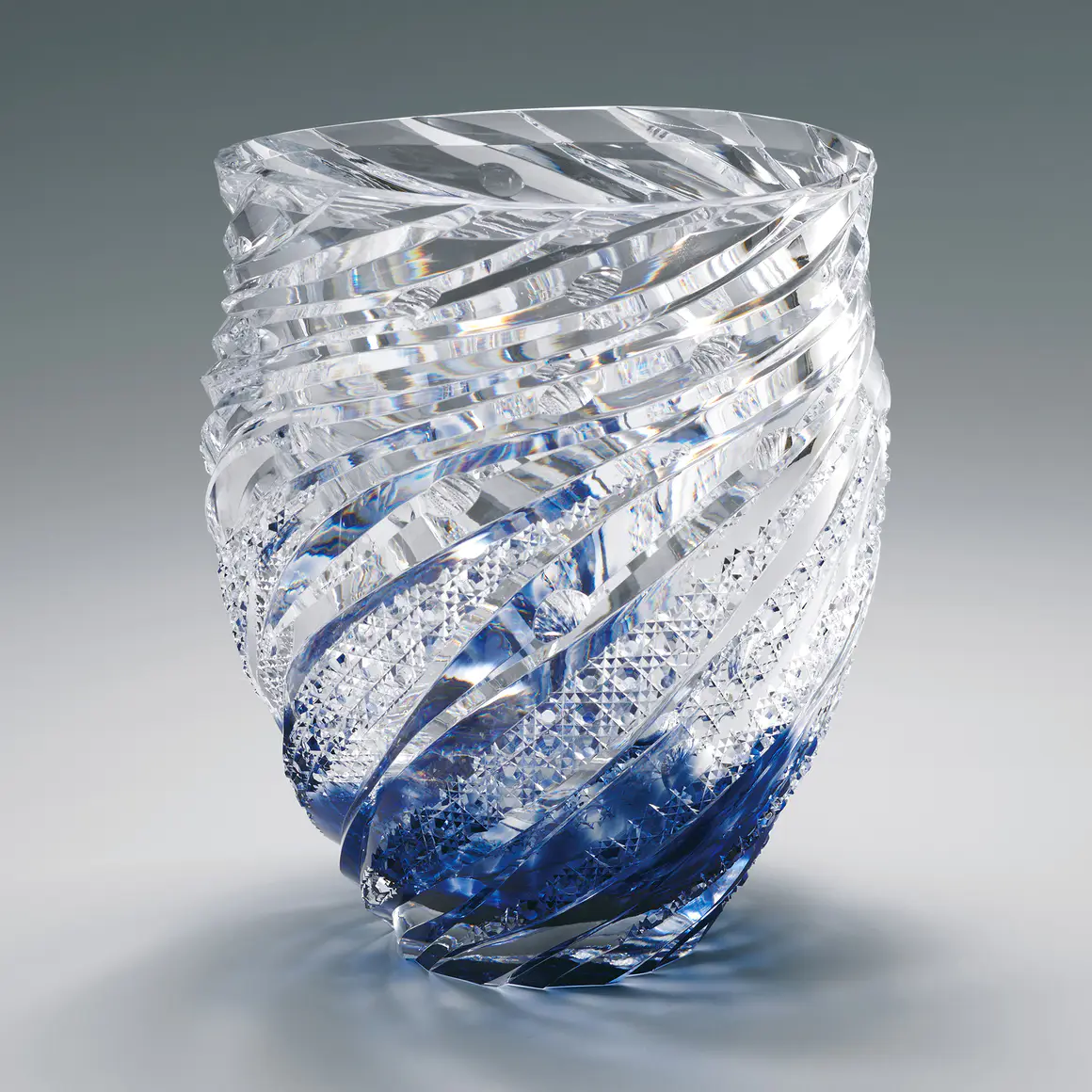 高級芸術名作 日本製ガラス大花瓶 美しい硝子細工大き目サイズ硝子芸術品 m_2x_A701.jpg.webp