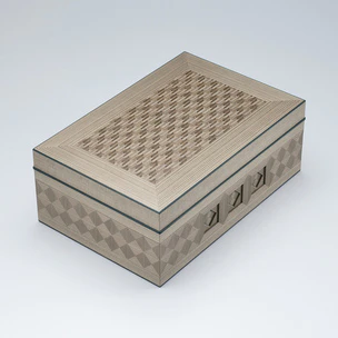 Box of Jindai Cedar Wood with Marquetry Decoration