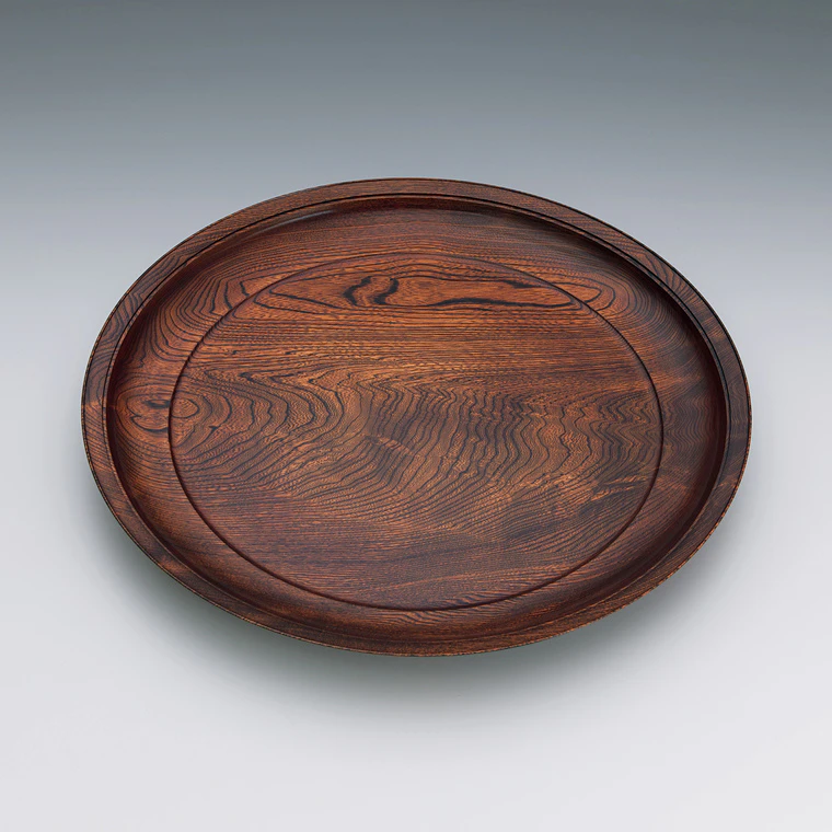 photo Tray of castor aralia wood.
