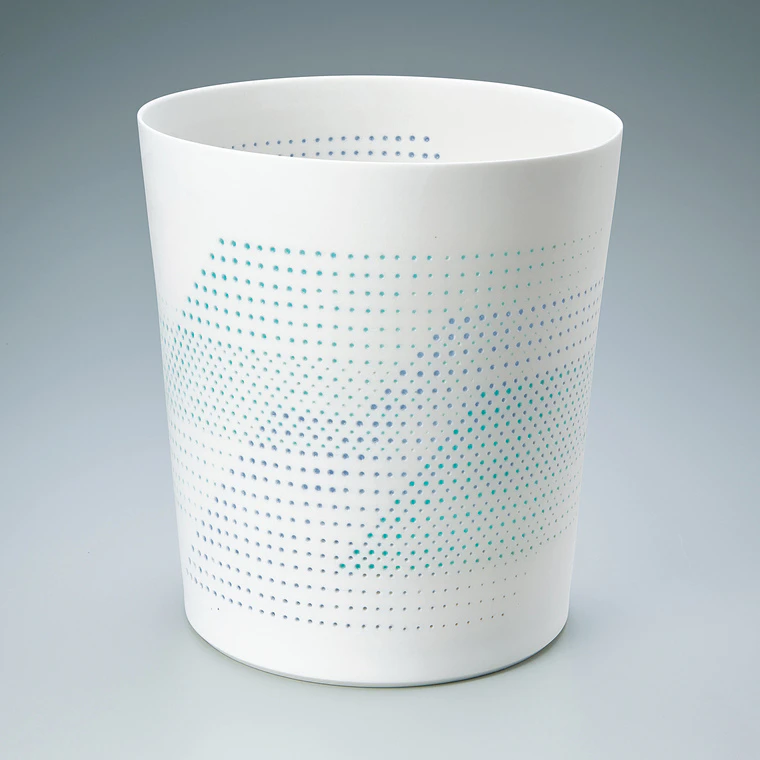 photo Flower vessel with translucent design. “Distant haze”