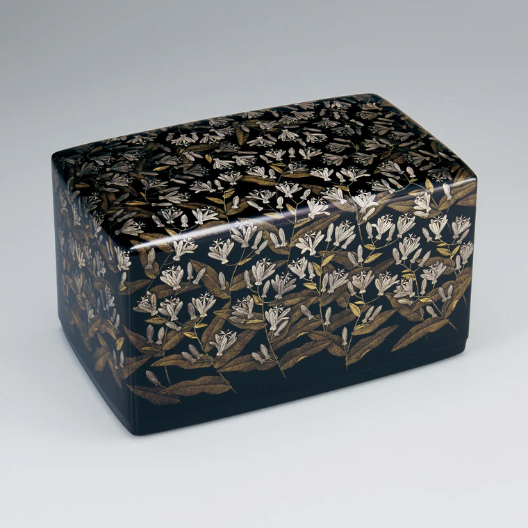 photo Box with design in chinkin. “Toad lily”