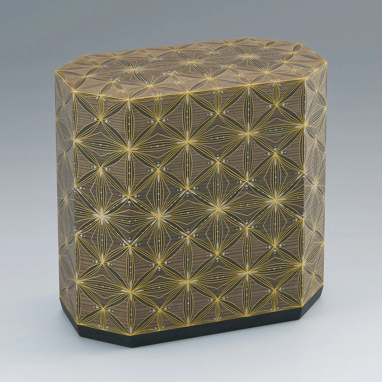 photo Coffer with design in kirikane. “Moonlight”