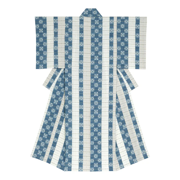 Kimono of tsumugi. “Fragment of memory III”