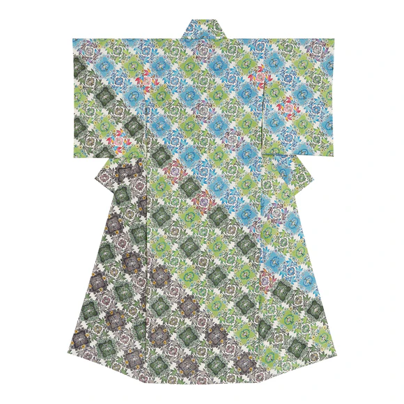 琉球紅型訪問着「潮騒」(城間 栄市)｜ギャラリージャパン