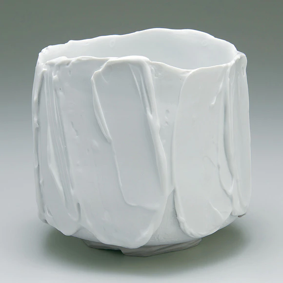 庄村久喜　白妙磁鎬香炉 庄村久喜 白妙磁鎬香炉 庄村久喜白妙磁鎬香炉