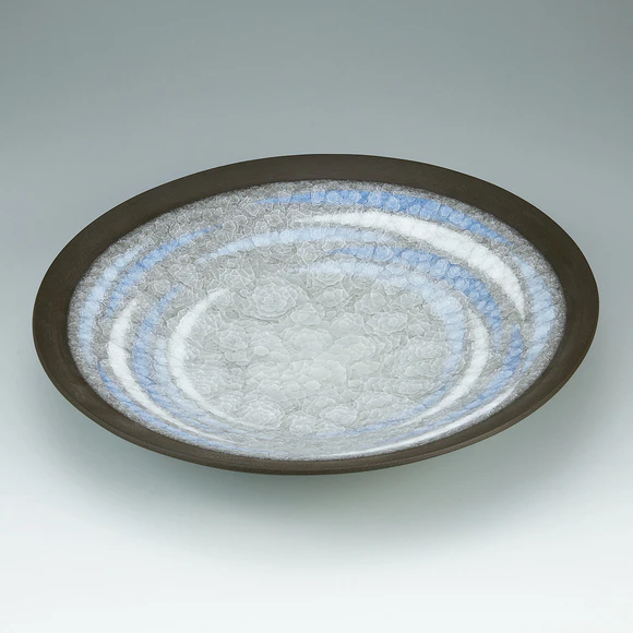 蛍手硝子釉大鉢「美波」(大松 孝寿)｜ギャラリージャパン