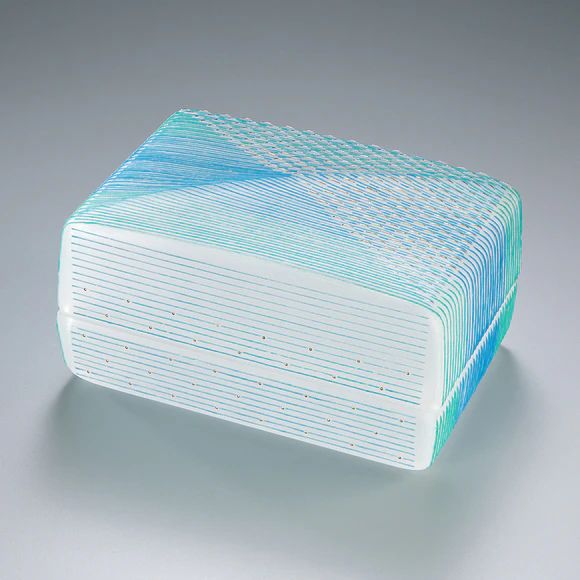 鋳込み硝子筥「水紋」(石田 知史)｜ギャラリージャパン