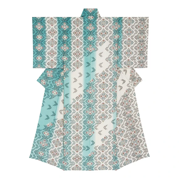 木版摺更紗着物「樹映」(鈴田 滋人)｜ギャラリージャパン