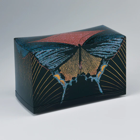E117 金蒔絵 蒔絵盃台 螺鈿細工 山水楼閣 共箱 特別展】国宝・東京国立博物館のすべて／6八橋蒔絵螺鈿硯箱 流麗