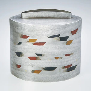 Flower vessel with stirred design. “Un’yū”
