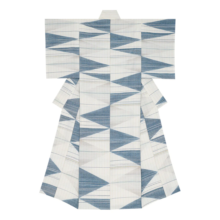 photo Kimono of Tsumugi “Sound of High Tide”