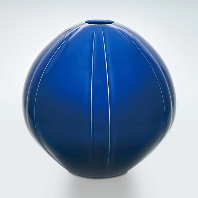 photo Jar with Purplish Blue Glaze