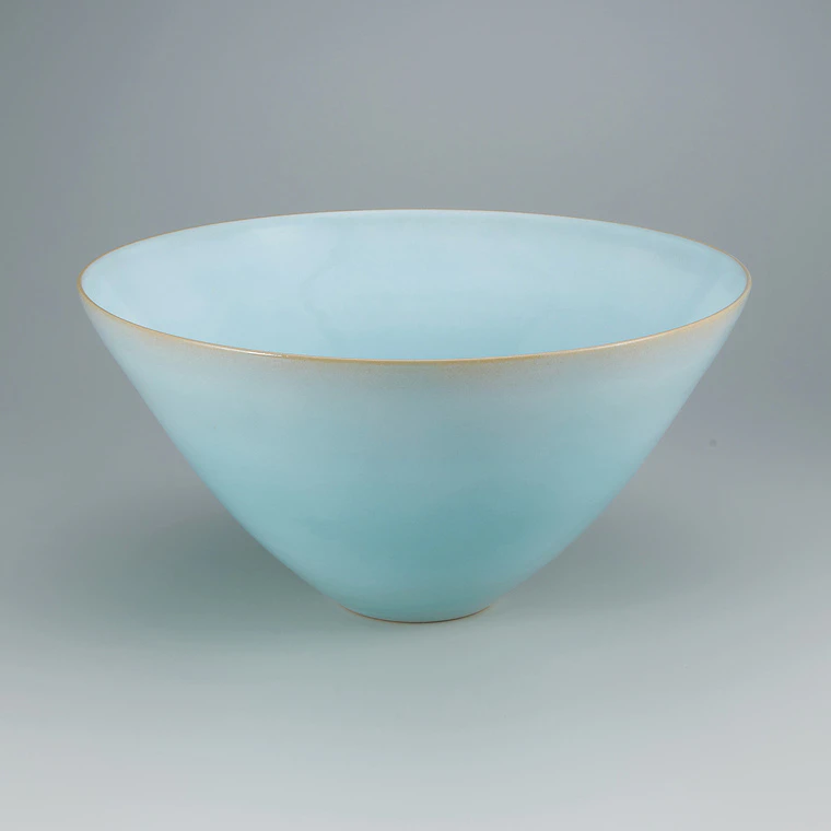 photo Bowl with Pale Blue Glaze
