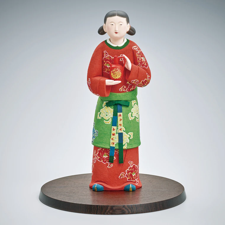 写真：陶彫彩色和紙貼「宮楽」