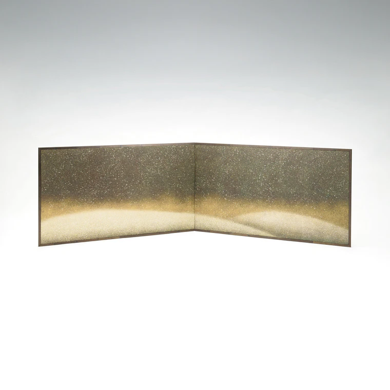 photo Screen for Tea Ceremony Brazier with Sunago “Falling White Snow”