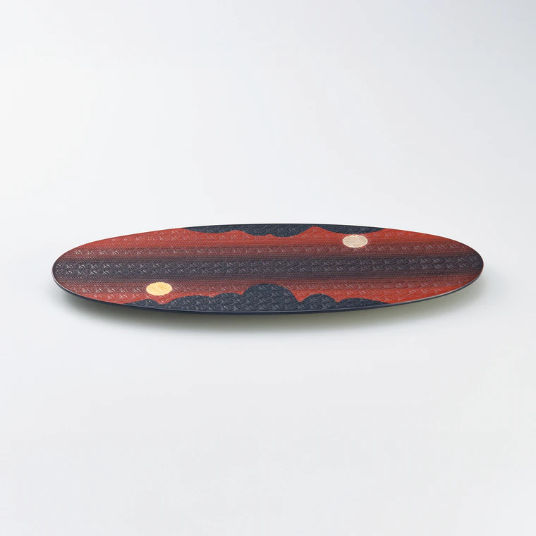 photo Tray of Woven Bamboo Body “Rape Flower …”