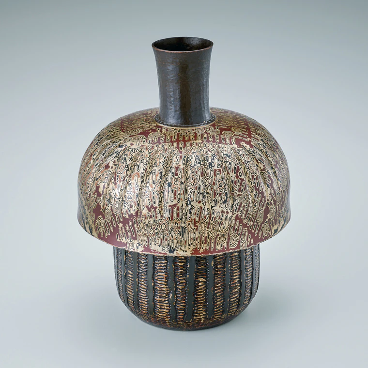 photo Flower Vase of Mokumegane