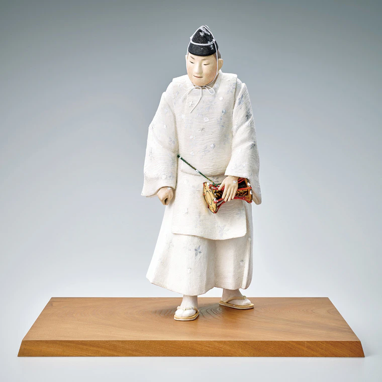 photo Doll Formed with Tōso Over Wooden Core and Covered with Cloth and Washi Paper “Festival of Kasuga Wakamiya”