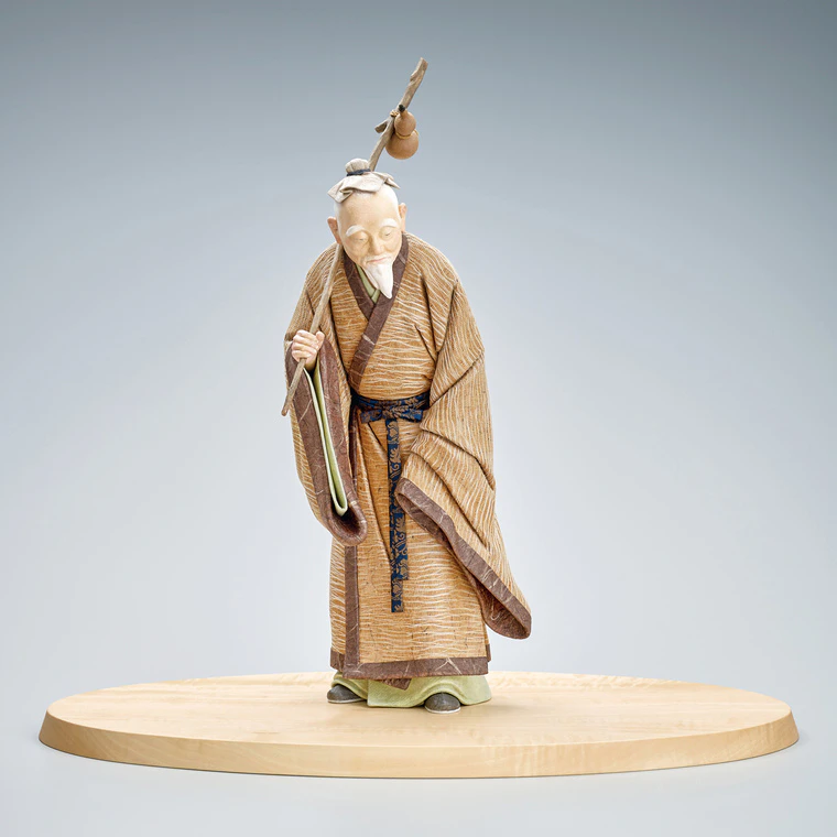 photo Doll Formed with Tōso Over Wooden Core and Covered with Cloth and Washi Paper “Medical Spring”