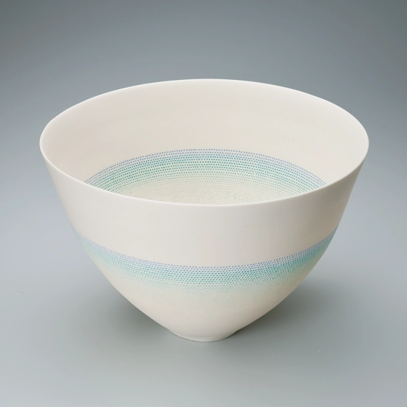 Flower Vessel with Translucent Design “Time of Dawn”
