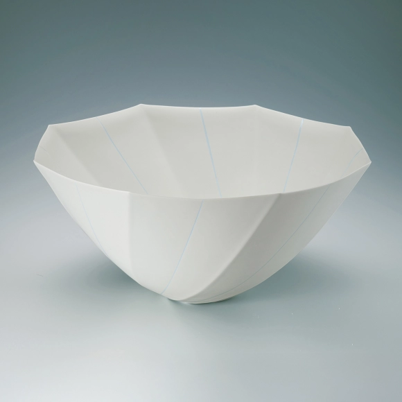 Flower Vessel with Glaze Inlay