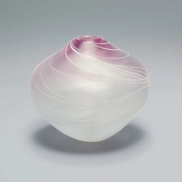 Glass Jar with Line Engraved Decoration “Nioi-kō”
