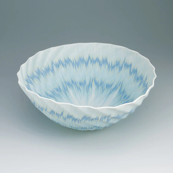 Translucent Marbled Bowl