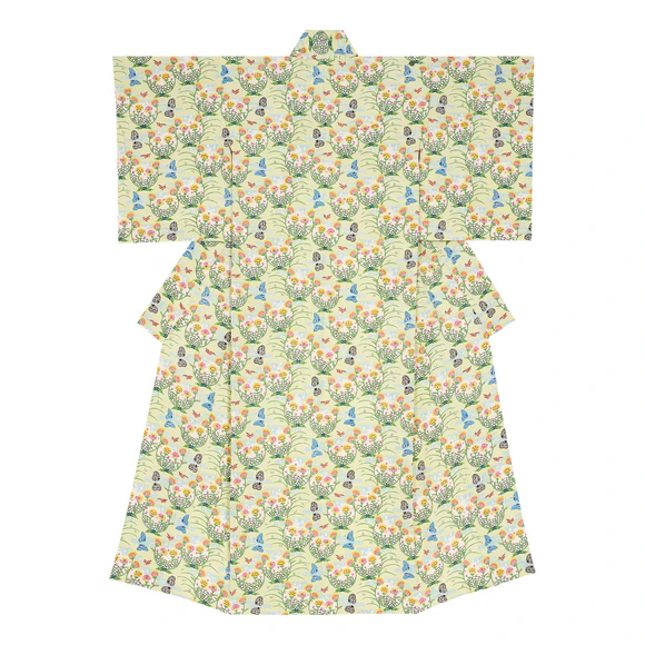 Kimono with Design in Bingata “Taramabana”