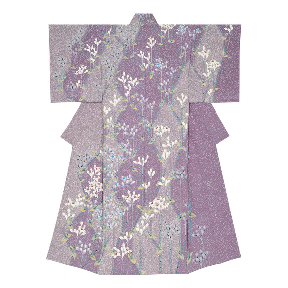 Formal Kimono with Design in Yūzen Dyeing “Country Path”