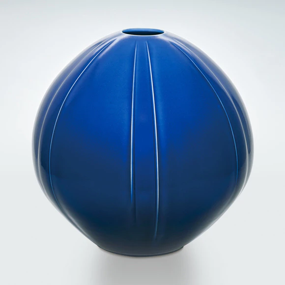 Jar with Purplish Blue Glaze