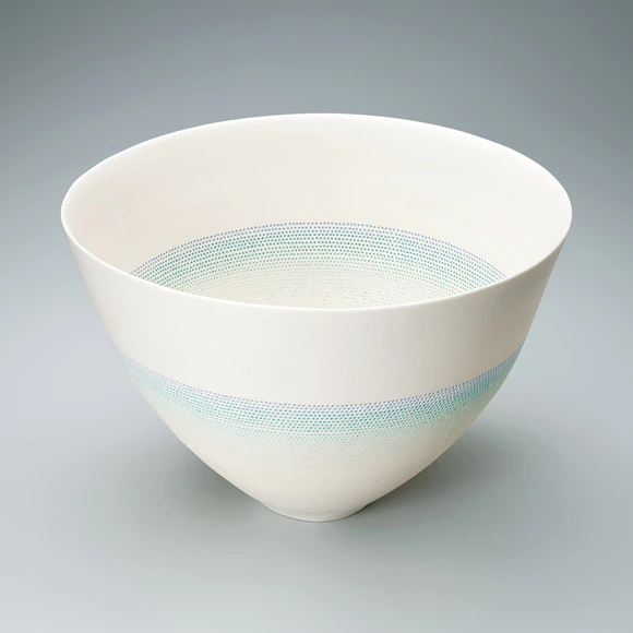 Flower Vessel with Translucent Design “Time of Dawn”
