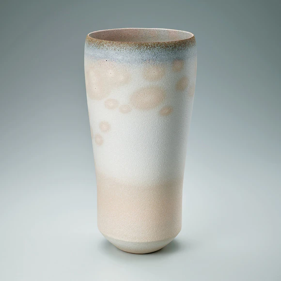 Sanuki Flower Vessel with Red Slip Decoration