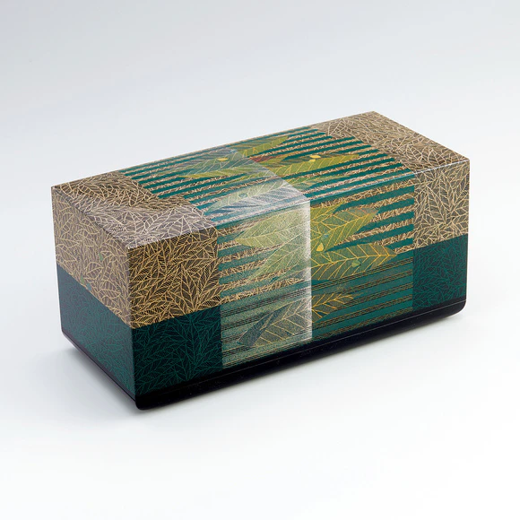 Box with Design in Kinma and Zonsei “Leaf of Wind”