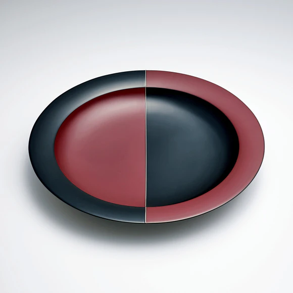 Kanshitsu Vessel with Silver Line Design “Half Moon”