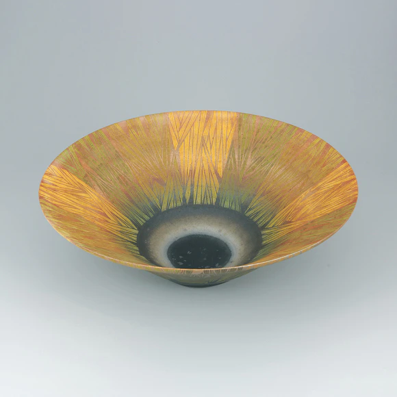 Colored Bowl with Charcoal Finish