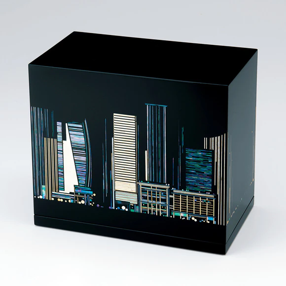 Box with Design in Irokirigai “Nihonbashi”