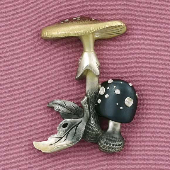 Metal Fitting in Shape of Mushroom in Forest