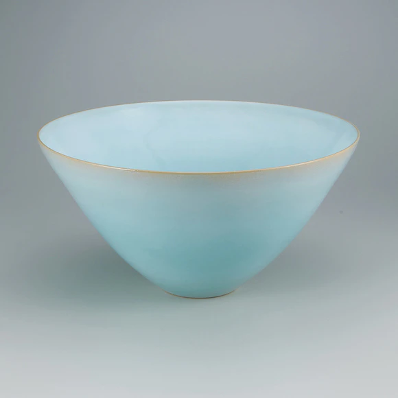 Bowl with Pale Blue Glaze