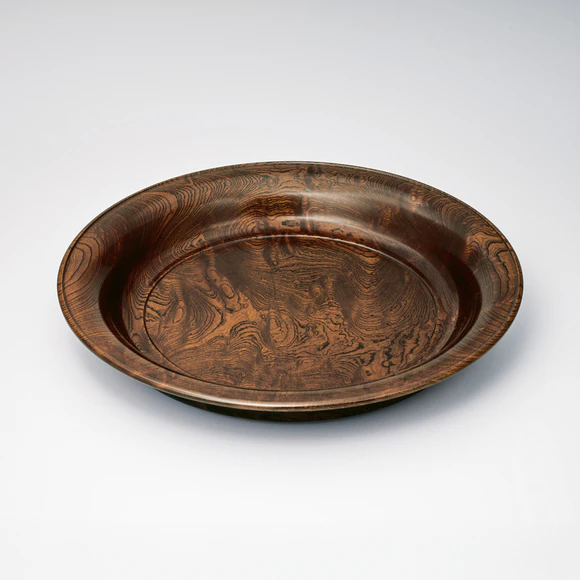 Vessel with Swelling Edge and Morning Glory Design in Two-tiered Carving