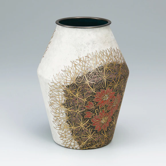 Opaque Cloisonne Flower Vessel “Cactus II”