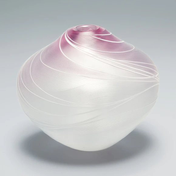 Glass Jar with Line Engraved Decoration “Nioi-kō”