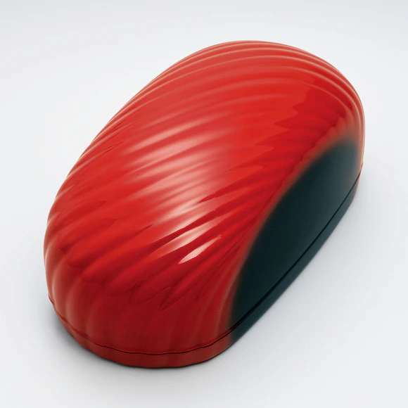 Kanshitsu Covered Box with Spiral Ridge Lines