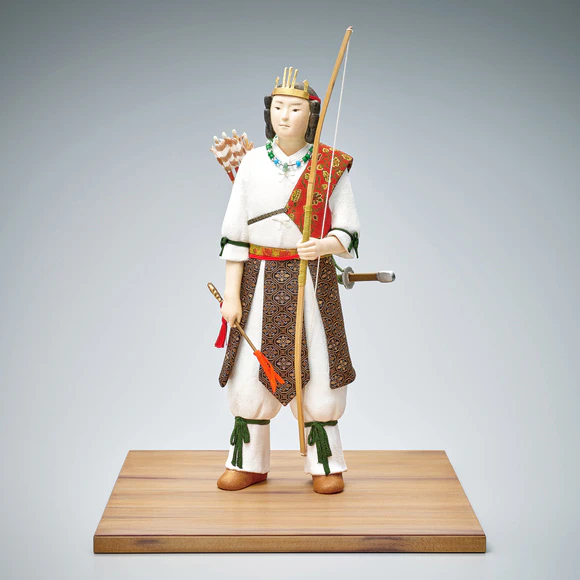 Doll Formed with Tōso Over Wooden Core and Covered with Cloth and Washi Paper “Palace of Kashihara”