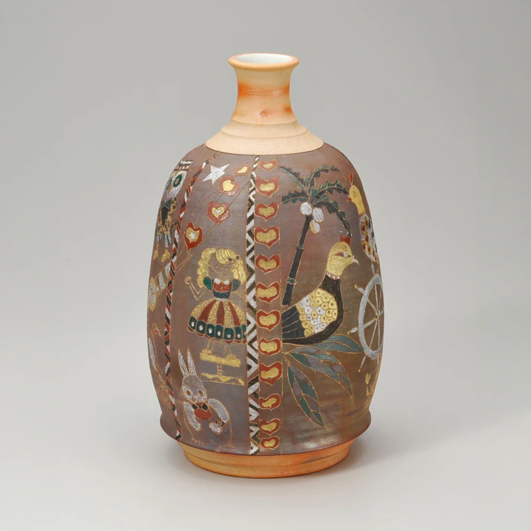 photo Flower Vase with Colored Design of Amusements