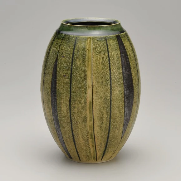 鬼丸碧山作 高取茶入 文琳 金春手金襴 万屋町緞子 茶道具 共箱　M318 鬼丸碧山作 高取茶入 文琳 金春手金襴 万屋町緞子