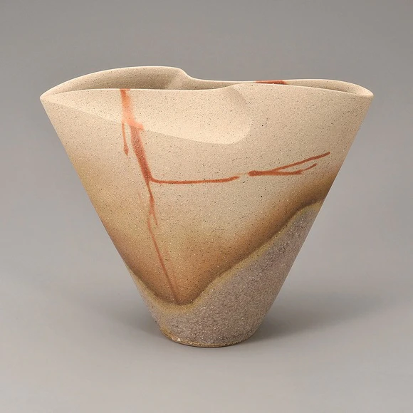 備前焼　花器 備前焼【2345】…花器 植木鉢の通販 by m-まぁる｜ラクマ