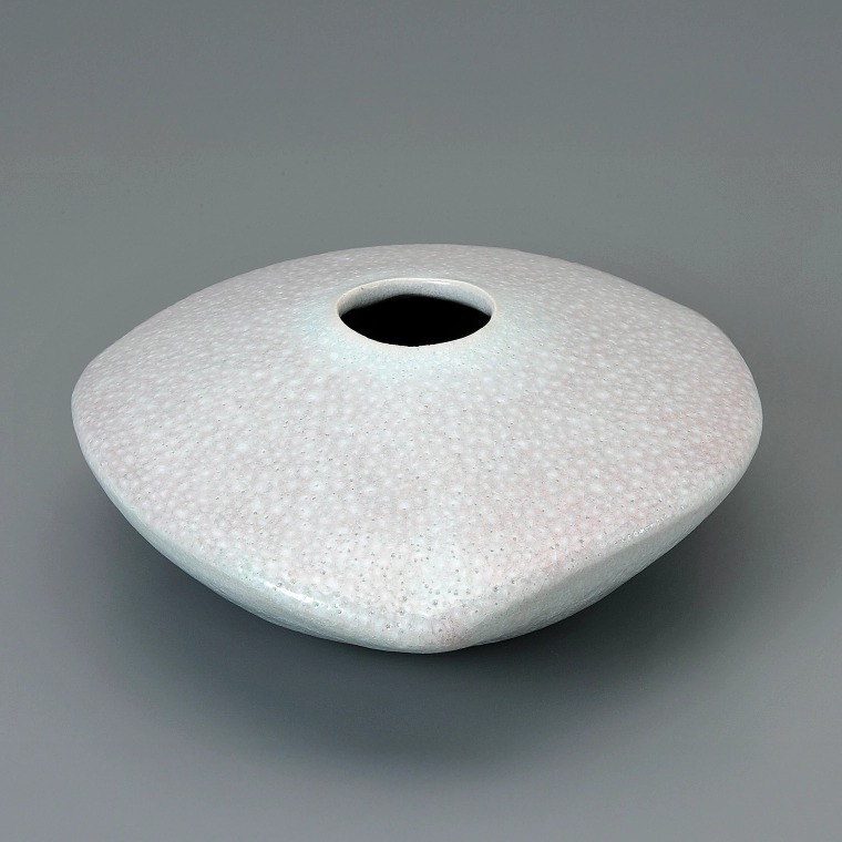photo Flower Vase with Red-spotted Glaze